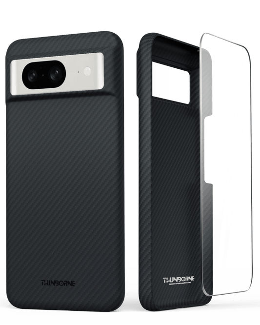 Thinborne - Funda compatible con Nothing Phone 1, funda de fibra de aramida  extremadamente fina, estilo minimalista con texturas de fibra de carbono
