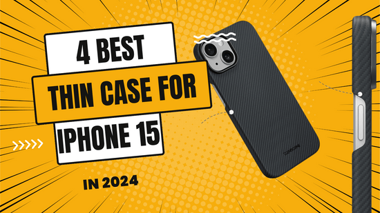 a banner shows 4 best iPhone 15 thin cases in 2024