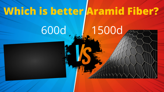 une photo montrant 600D ARAMID FIVER VS 1500D ARAMID FIBER