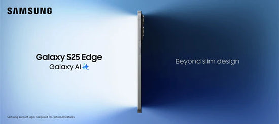 a banner about Samsung Galaxy S25 eDGE