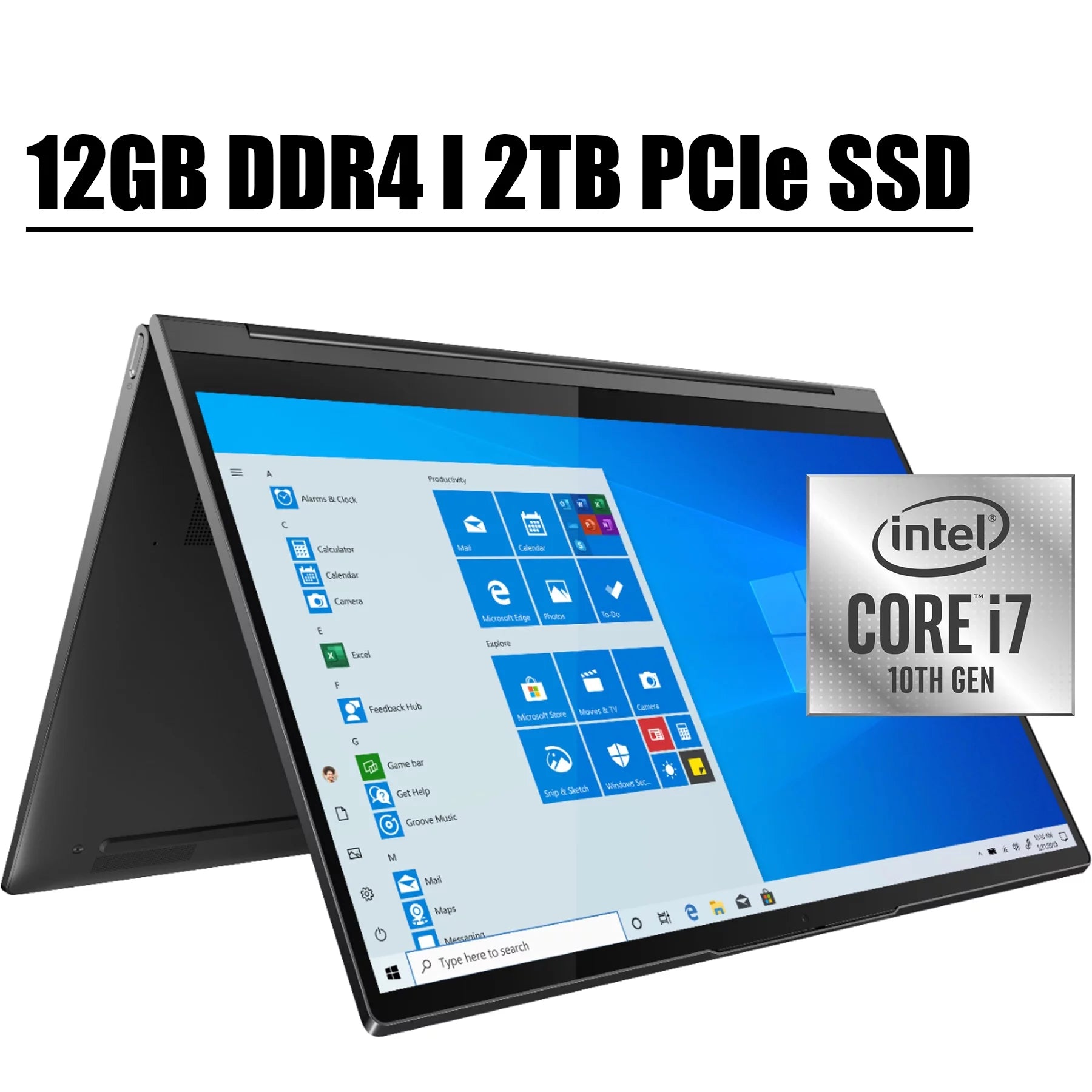 2020 Latest Lenovo Yoga C940 2-in-1 14 Premium Laptop I 14" FHD Touchscreen I 10th Gen Intel Quad-Core i7-1065G7 I 12GB DDR4 2TB PCIe SSD I Fingerprint Backlit KB Thunderbolt 3 WIFI Win 10 I Pen