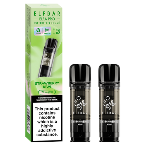 Kiwi Passion Fruit Guava Elf Bar Elfa Pro Pods, QUAQ Mesh Coil