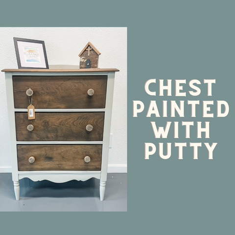 3-Drawer Chest Painted with Fusion Mineral Paint: Putty