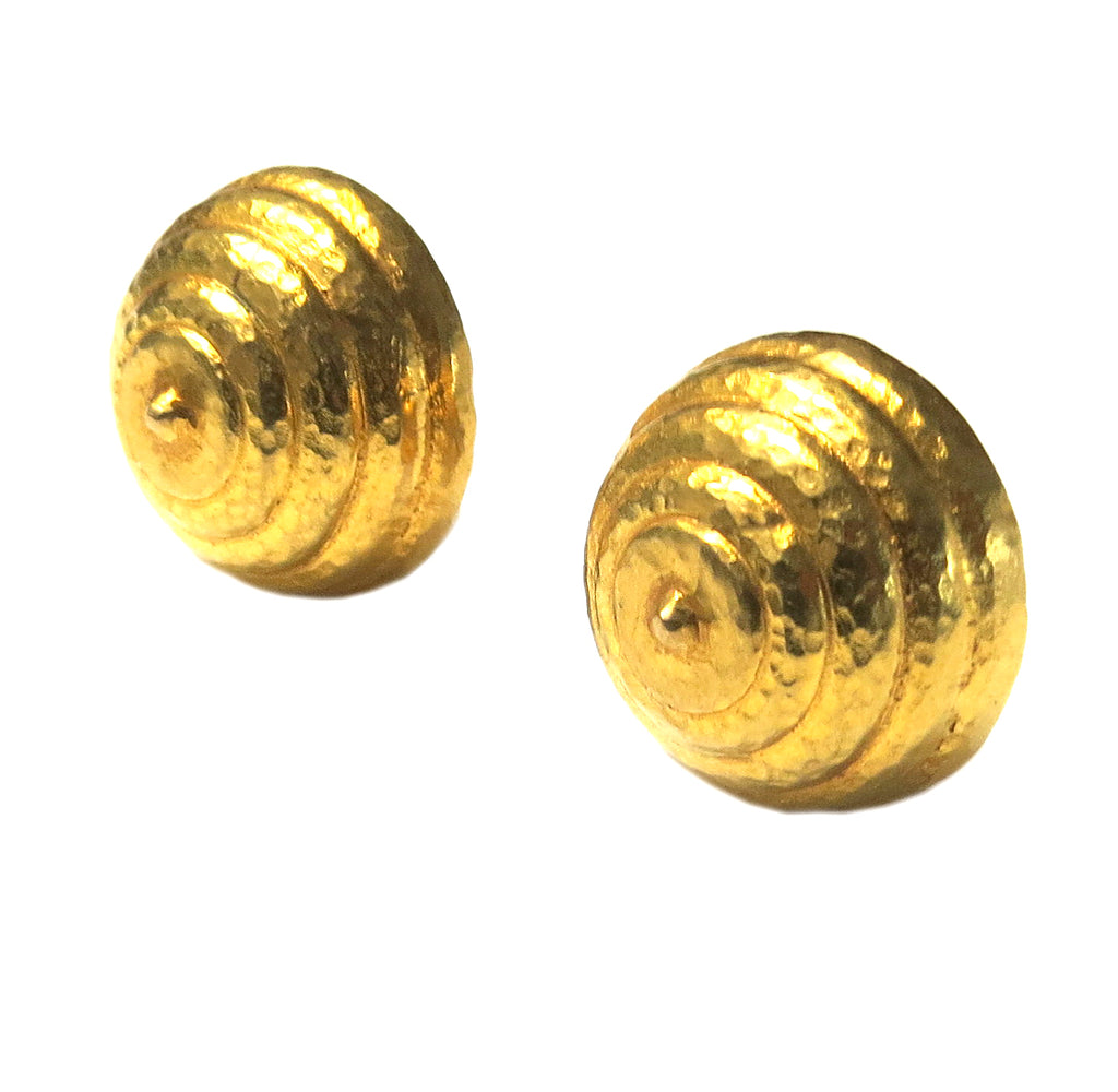 Ilias Lalaounis Gold Beehive Swirl Earrings – Stanley Michael ...