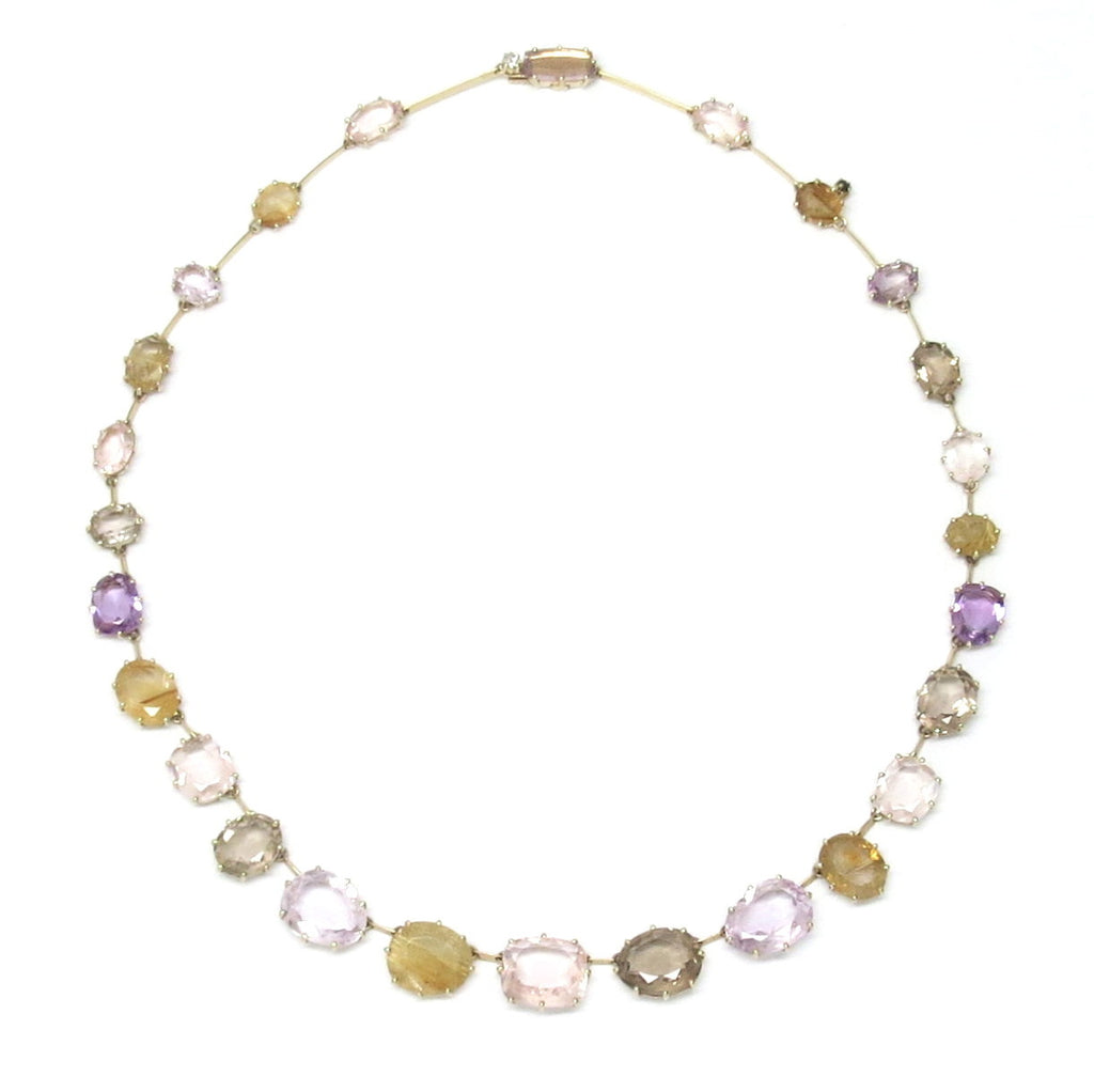 H. Stern Sunrise Collection Gold Quartz Amethyst Diamond Necklace ...