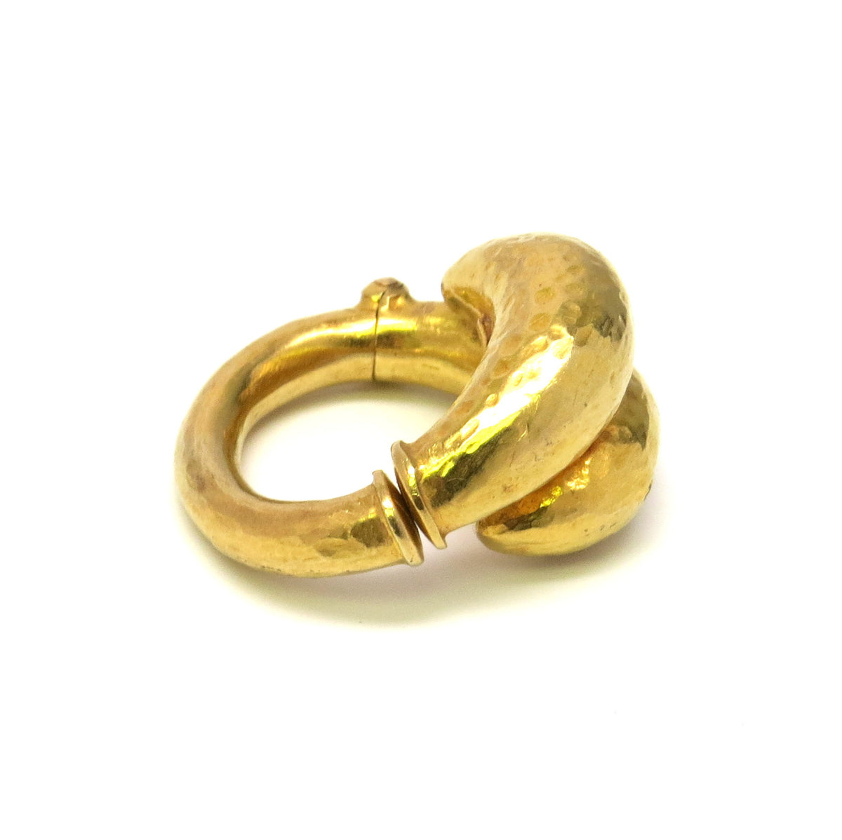 Ilias Lalaounis Gold Hand Hammered Hinged Ring – Stanley Michael ...
