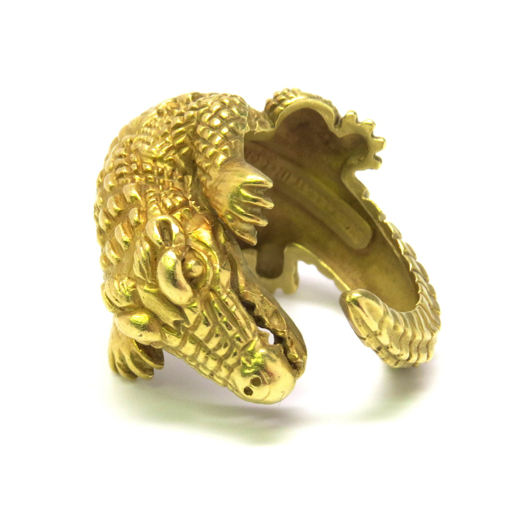 Kieselstein Cord Gold Alligator Ring – Stanley Michael Distinguished Jewels