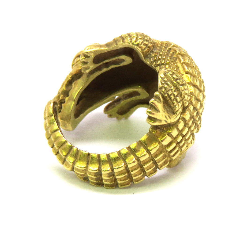 Kieselstein Cord Gold Alligator Ring – Stanley Michael Distinguished Jewels