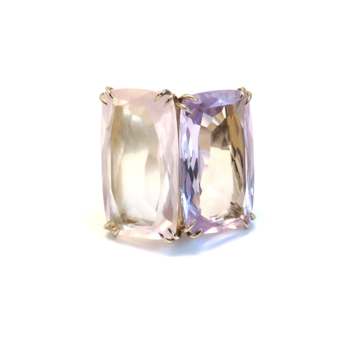 H. Stern Cobblestone Rose Quartz Amethyst Gold Diamond Ring – Stanley ...