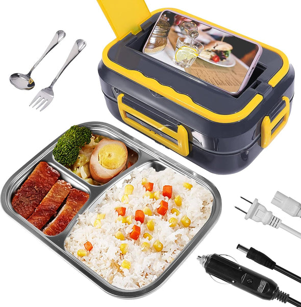 3 en 1 Boite Électrique Lunch Box Chauffante Gamelle Chauffant