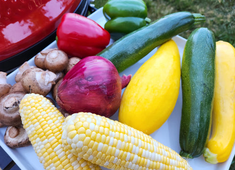 bbq party grilled veggies