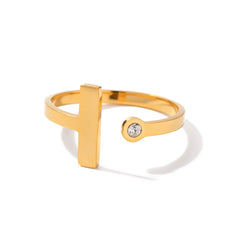 gold adjustable ring