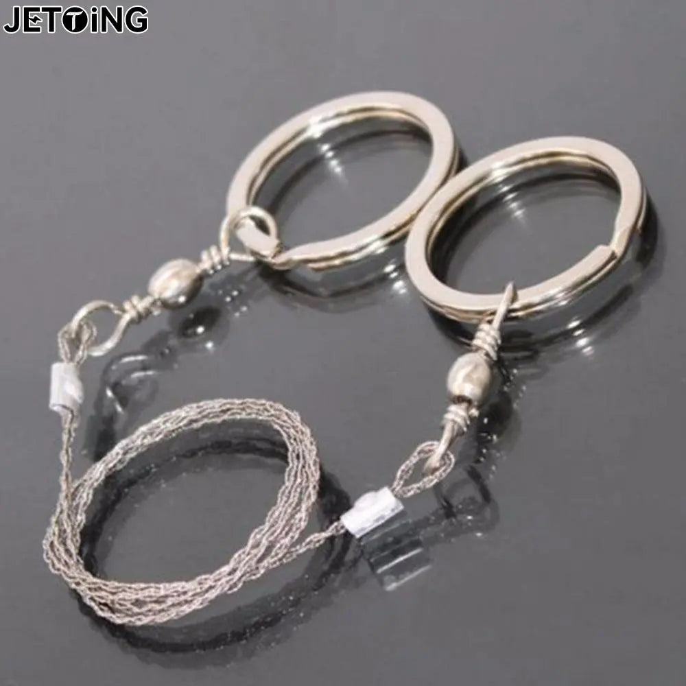 Portable Practical Emergency Survival Gear Steel Wire Saw Outdoor Camping Hiking Manual Hand Steel Rope Chain Saw Travel Tool