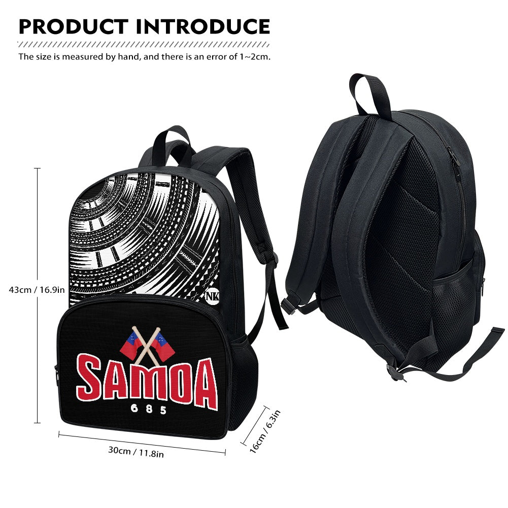 Samoa Backpack Size Chart