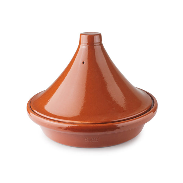 tajine argile émaillée 32 cm marron ibili