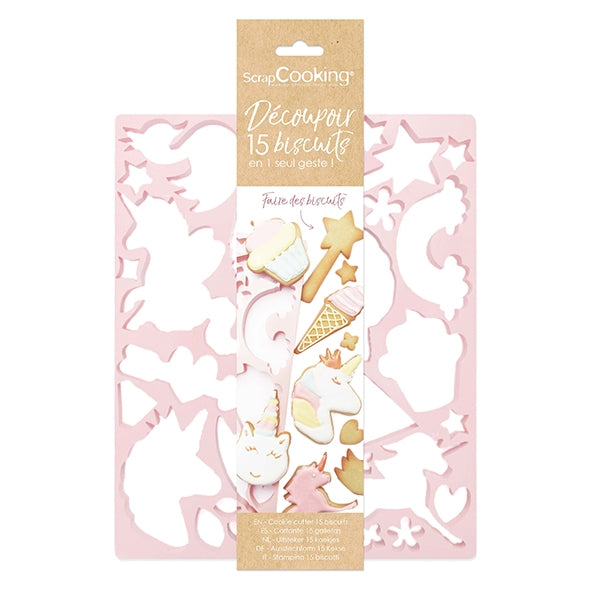 plaque découpoir licorne scrapcooking