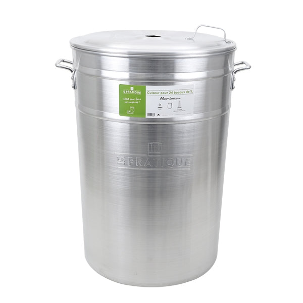 cuiseur en aluminium 24 bocaux 1l le pratique