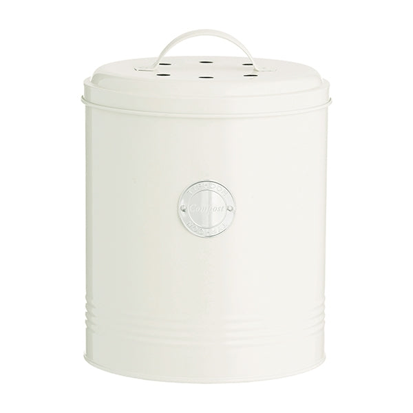 seau à compost 2,5 l blanc cassé typhoon