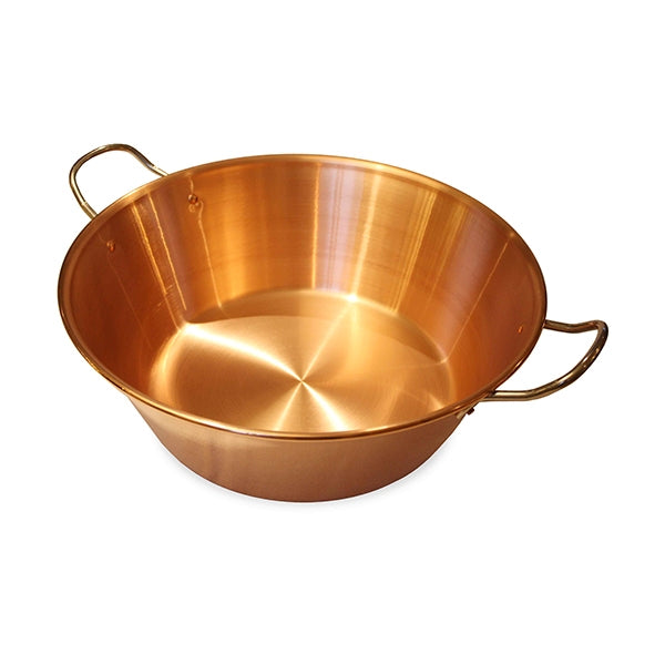 bassine à confiture en cuivre 38 cm baumalu