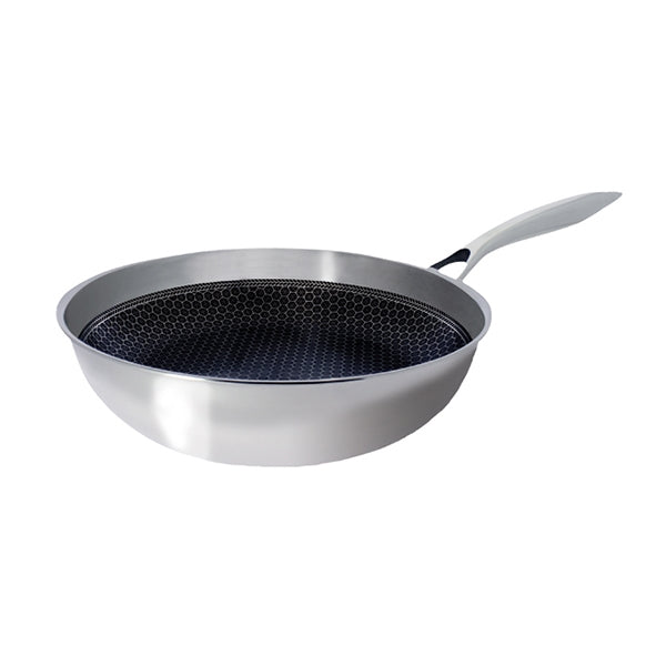 wok black cube acier revêtu 28 cm ogo