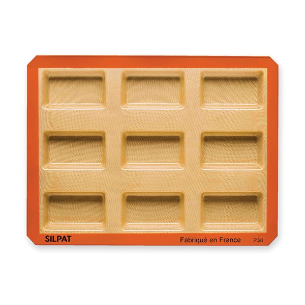 plaque de 9 empreintes mini-cakes silpat