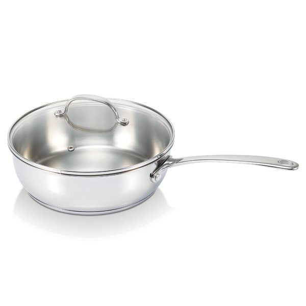 sauteuse inox avec couvercle 24 cm belvia beka