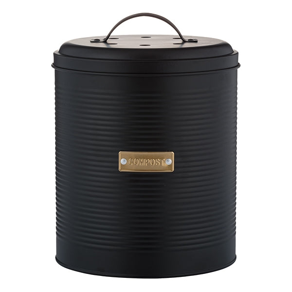 seau à compost 2,5 l noir typhoon