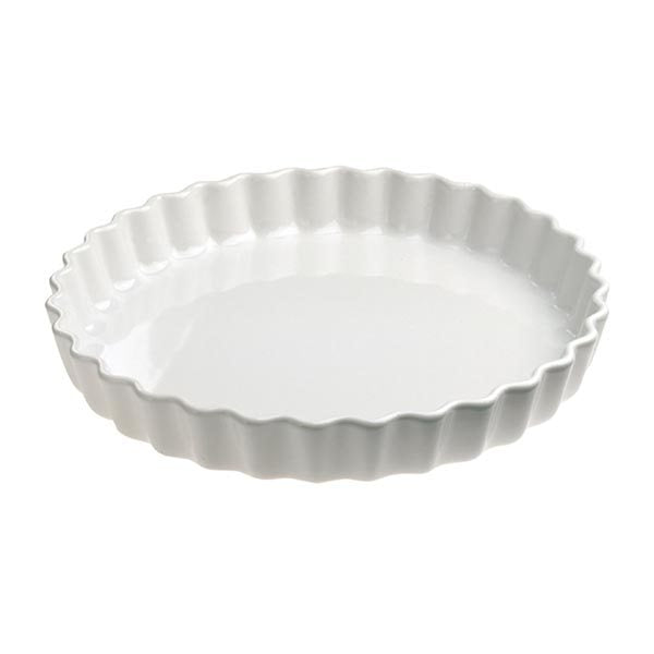 tourtière porcelaine ronde 30 cm  grands classiques  blanc revol