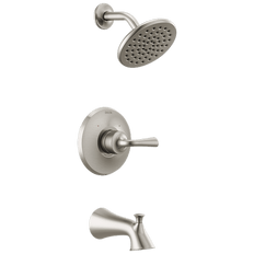 Picture of Delta Single Handle 1.75 gpm Pressure Balanced Single-Function Tub and Shower Trim, Stainless