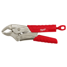 Picture of Milwaukee MAXBITE Torque Lock Locking Plier, 1-1/2 in, 1-3/32 in L x 29/64 in W Forged Alloy Steel Gripped Curved Jaw