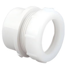 Picture of 1-1/2 inch PVC DWV Male Trap Adapter with Plastic Nut, Spigot x Slip Joint