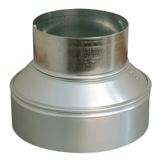 Picture of 10 inch x 7 inch Galvanized Plain Duct Reducer, No Crimp