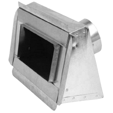 Insulated supply or return box with slant top for easy installation in ceilings.