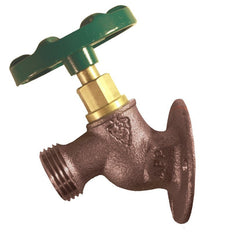 Picture of Arrowhead 255 Heavy Duty Red Brass Solid Flanged Sill-Faucet, 1/2 inch x 3/4 inch, FNPT x Hose