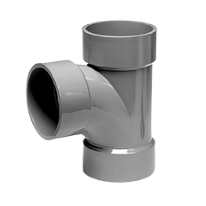 Picture of ChemDrain 3 inch x 3 inch x 2 inch CPVC Sanitary Tee, ASTM F-493, Hub x Hub x Hub