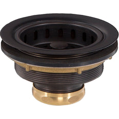 Picture of Brass Duo Basket Strainer with O-Ring Stopper, Oil Rubbed Bronze