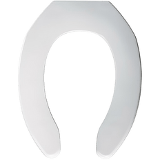 Picture of Bemis Elongated Open Front Toilet Seat less Cover, Plastic, White