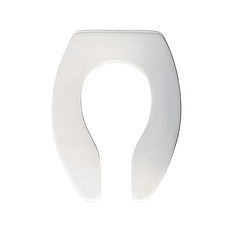 Picture of Bemis Plastic Open Front Elongated Toilet Seat, White