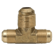 Picture of BrassCraft 3/8 inch OD #44 Brass Tee, Flare x Flare x Flare