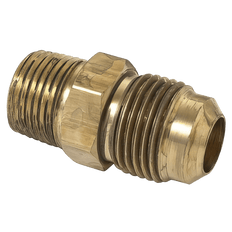 Picture of BrassCraft Rough Brass Reducing Adapter, 1/2 inch OD x 3/8 inch, Flare x MIP