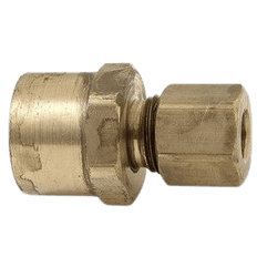 Picture of BrassCraft 66 Rough Brass Lead-Free Reducing Adapter, 3/8 inch OD x 1/4 inch, Compression x FIP
