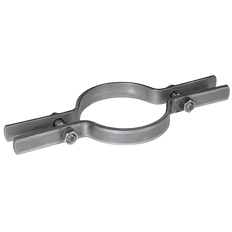 Picture of 12 inch Galvanized Steel Extension Pipe Riser Clamp