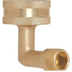 Picture of 3/8 inch O.D. x 3/4 inch Brass Dishwasher Elbow, Compression x Garden Hose Female Swivel