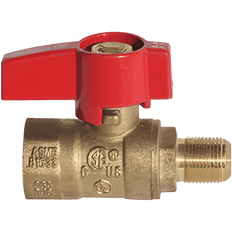 Picture of 15/16 inch x 3/4 inch Brass Gas Ball Valve, FIP x Flare