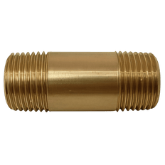 Picture of 1 inch x 4 inch Brass Nipple, Threaded x Threaded