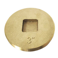 Picture of 3 inch IPS Brass Southern Code Countersunk Clean Out Plug