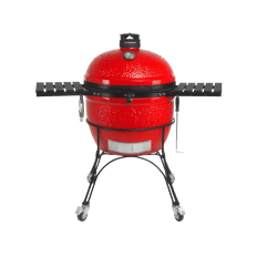 Picture of Kamado Joe Big Joe II 24 inch Ceramic Grill With Cart And Shelves, 452 sq. in., Red