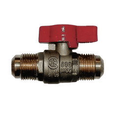 Picture of 3/8 inch x 3/8 inch Brass Gas Ball Valve, Flare x Flare