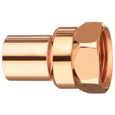 Picture of 1/2 inch x 3/8 inch Wrot Copper Female Reducing Adapter, SWT x FIP