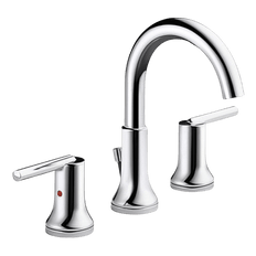 Picture of Delta Trinsic Two Handle Widespread Lavatory Faucet with Pop-Up Drain, 4 to 16 in Centers, Chrome